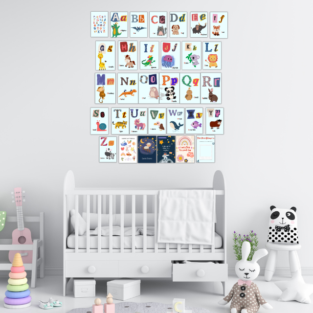 Alphabet posters for kids